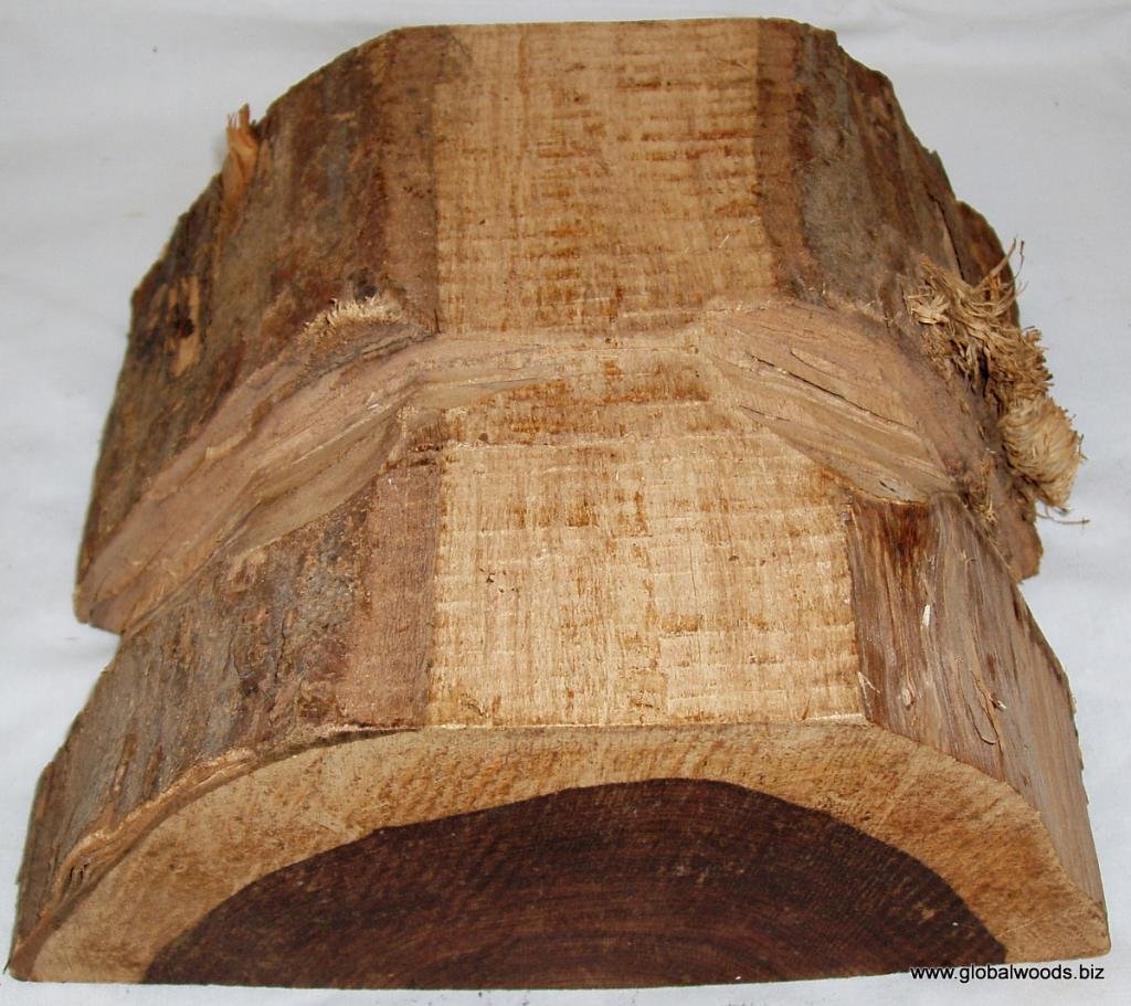 Exotic Brazilian Kingwood Half Log Barked Wood Turning Stock