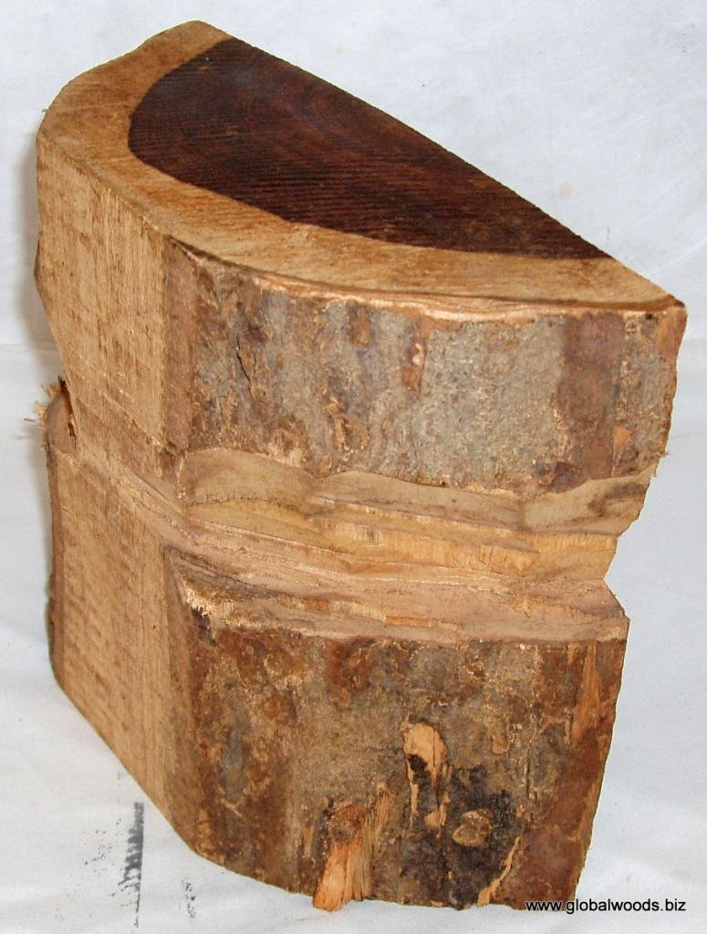 Exotic Brazilian Kingwood Half Log Barked Wood Turning Stock