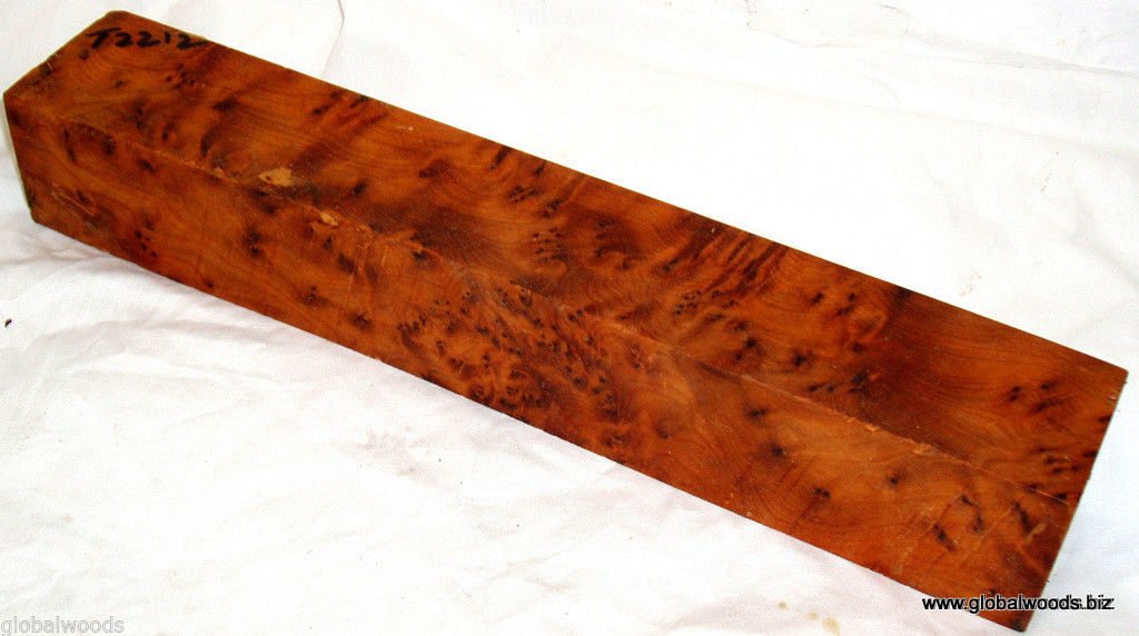 Thuja Thuya Burl Wood Turning Stock 2x2x12 Rod Reel Seats Pool Cues Door  Handles