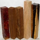Pen Turning Combo Pack Amboyna B&W Ebony Mango Bocote~Woodturning Razor Sticks Pen Turning Combo Pack Amboyna B&W Ebony Mango Bocote~Woodturning Razor Sticks