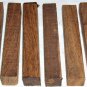 25 Bocote Pen Blanks Woodturning 3/4x3/4x5 Letter Openers Hair Sticks Key Chains