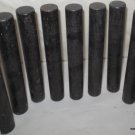 9 GABON EBONY Black Wood Chinese Seal Stamp Stereo Parts Smoking Pipe Reel Seats