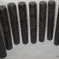 9 GABON EBONY Black Wood Chinese Seal Stamp Stereo Parts Smoking Pipe Reel Seats