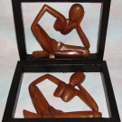 Hand Carved Suar Wood Sculptures of Thinkers Home Office Deco Art Carved wood Hand Carved Suar Wood Sculptures of Thinkers Home Office Deco Art Carved wood