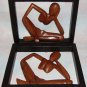 Hand Carved Suar Wood Sculptures of Thinkers Home Office Deco Art Carved wood