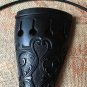 Gothic Style Carved 3/4 Upright Bass Ebony Tailpiece And Tailgut For Double Bass
