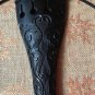 Gothic Style Carved 3/4 Upright Bass Ebony Tailpiece And Tailgut For Double Bass