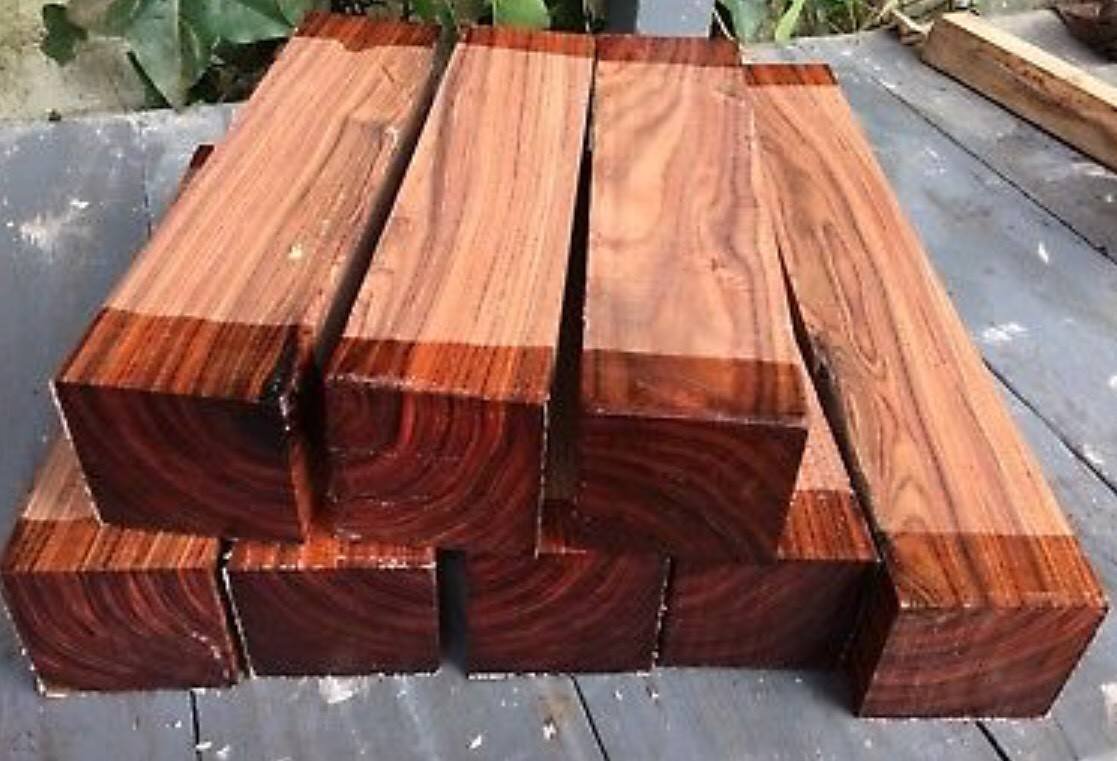 Bolivian Rosewood Timber 3x3x12 Woodturning Pau Ferro Morado Hardwood