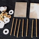 Razor Handle Making Hardware 2 Steel Wedges 12 Ea Brass Collars & washers 8 Pins