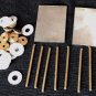 Razor Handle Making Hardware 2 Steel Wedges 12 Ea Brass Collars & washers 8 Pins