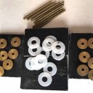 Straight Razors Scales Hardware 12 Brass Collars 12 Washers 8 Pins 4 Wedges (CL)