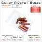 Knife Mounting Hardware 6 Copper Corby Rivets 3 Lanyard Tube Knife Making Supply