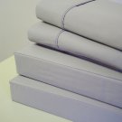 1000TC SHEET SET QUEEN SOLID LILAC DEEP POCKET 100% EGYPTIAN COTTON