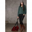 shirring two pocket blouse (HALU_649)