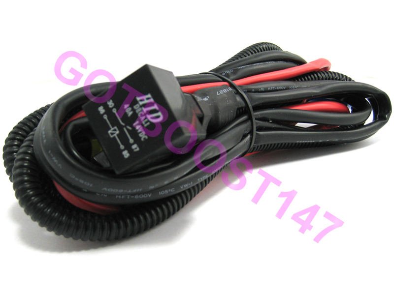 HID LOW BEAM RELAY WIRING HARNESS UNIVERSAL Direct Power Source