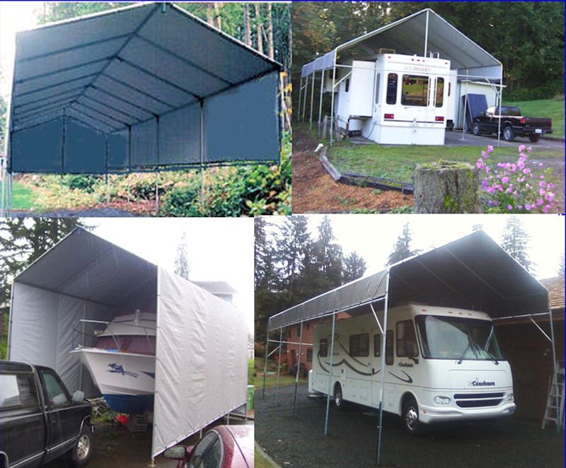 ☀☀ Make-Your-Own 25' RV Portable Carport Shelter kit - Keep Your RV New!