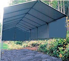 Make-Your-Own 35' to 40' RV Portable Carport Shelter kit - Keep Your RV New!