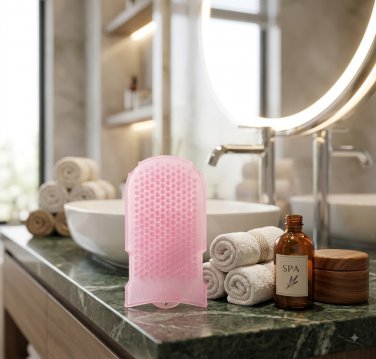 Pink Massage Mitt