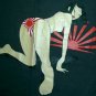 NORTH DRAGON Japanese Bikini Girl T-Shirt L Dark Gray