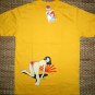 NORTH DRAGON Japanese Bikini Girl T-Shirt M Medium Yellow