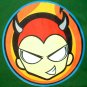 NORTH DRAGON Horny Little Devil Punk Rock Disco Rave T-Shirt L Large Green