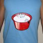GET SOME REST Cisse Sleepy Kitty Cotton Disco Rave Shirt Singlet TANK TOP Slim Fit L Large Blue