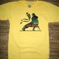RASTA PEACE ONE LOVE LION of Judah Roots REGGAE T-Shirt XXL 2XL Yellow