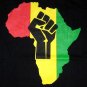 Rasta Colors AFRICA POWER New T-shirt by Reggae M Black