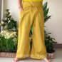 Thai Cotton FREESIZE Fisherman Yoga Pants SAFFRON AMBER GOLD Free Ship!