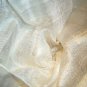 Thai NATURAL WHITE Handwoven Raw Silk Fabric Scarf