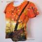 PLUM TREES In BLOOM Vincent Van Gogh JAPONISME Cap Sleeve Fine Art Print T Shirt Misses M