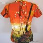 PLUM TREES In BLOOM Vincent Van Gogh JAPONISME Cap Sleeve Fine Art Print T Shirt Misses M