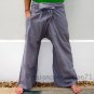 Thai Fisherman Yoga Pants 280 gram GRAY Cotton FREESIZE