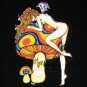 MUSHROOM NYMPH Roota Rasta Irie Dub One Love Reggae T-shirt M Medium Black