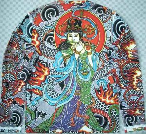 Japanese Goddess IREZUMI Tattoo New Long Sleeve Shirt M