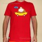 HAPPY TIME Banana Monkey CISSE Disco Party Rave T-shirt Slim Fit Asian XL Red BNWT