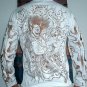 RAIJIN Japan THUNDER GOD Tattoo T Shirt LONG SLV XL Brn