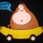 HAPPY TIME Banana Monkey CISSE T-shirt Slim M Black NWT