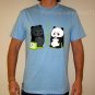 BEACH PANDA Tan Fun New CISSE T-shirt Asian L Blue BNWT