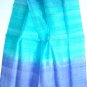 Thai Handcraft Silk Fabric Scarf Vivid Multicolor PURPLES and BLUES Direct from Thailand 8-26
