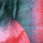 Thai Silk Fabric Scarf Hand Crafted RED and BLACK Thailand Fabric