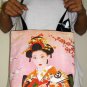 Geisha with Sensu New Japan Art Print Dress S Small Misses 4-6