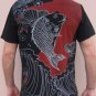 TSURU KAME TAI New RONIN Japan Acid Wash T Shirt L BNWT