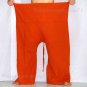 Thai Plus Size Cotton Fisherman Pants XXXL 2XL RUST ORANGE Asian Yoga Dance Beach Trousers