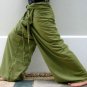 Thai Plus Size Cotton Fisherman Pants XXXL 2XL RUST ORANGE Asian Yoga Dance Beach Trousers