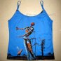 Salvador Dali BURNING GIRAFFE Fine Art Print Dress Misses Size L Large 12-14