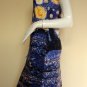 STARRY NIGHT Van Gogh Hand Print Art Tank Dress Misses L Large 12-14
