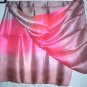 Thai BRIGHT RED New Hand Crafted Raw Silk Fabric Scarf 12-25
