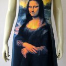 MONA LISA Leonardo Da Vinci Hand Print Fine Art Tank Top Dress Misses Size M 8-10