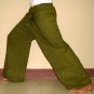 Plus Size Thai XXXL Cotton Fisherman Pants Yoga Trousers WHITE